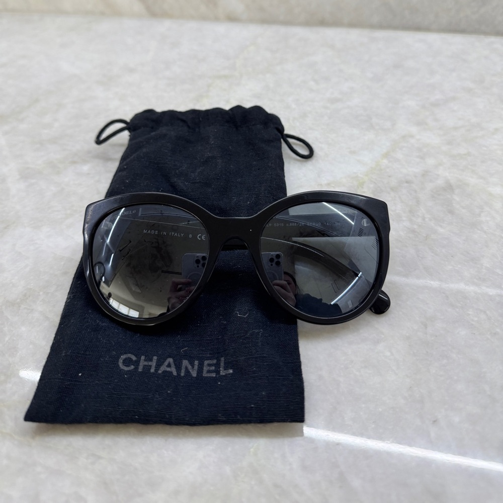 CHANEL Black Sunglasses